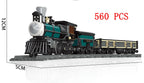 City Train Set Steam Bullet Vehicle Cargo Railway Station Model Building Blocks Brick Tracks Rail No Motor Kits Carriage Kid Toy - CADA BRICKS®