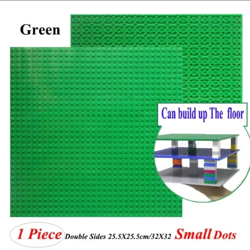 Double Sided Baseplates Bracket City Accessory Pillars MOC Parts For Military Building Blocks Gift Toys for Children