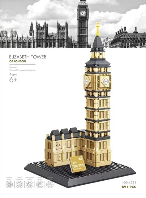 MOC World Famous Architecture Edifice Opera House Building Blocks Villa Savoye Bridge Tower Toy Children Birthday Christmas Gift - CADA BRICKS®