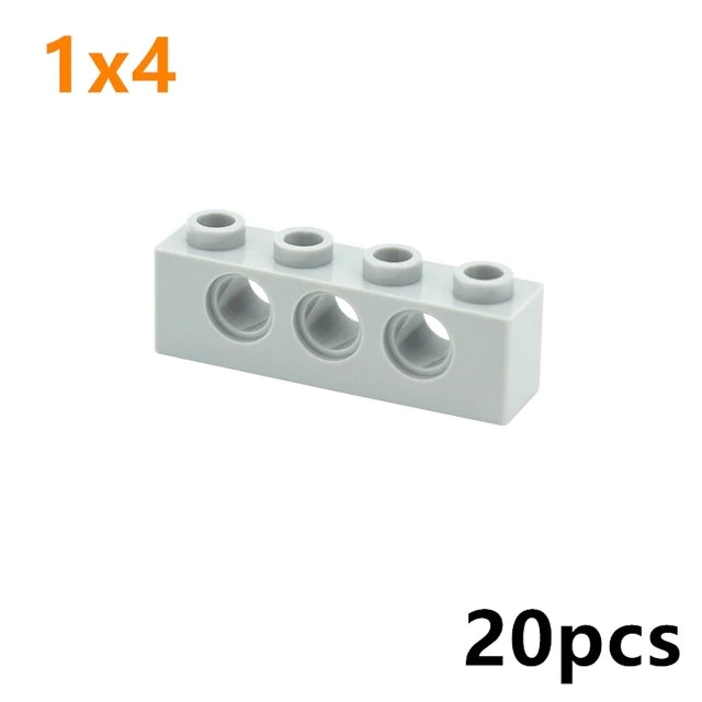 Technical Building Block MOC Combination Studded Long Beam with Hole Thick Bricks Compatible 3703 32018 3895 2730 3894 3701 3700 - CADA BRICKS®