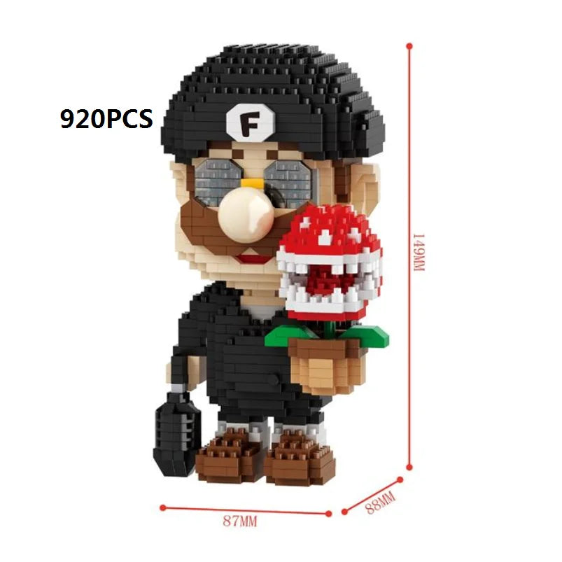 New Anime Mini Blocks Cute Cartoon Peach Luigi Building Bricks Toys for Children Present Bowser Valentine Girls Boy Juguetes - CADA BRICKS®
