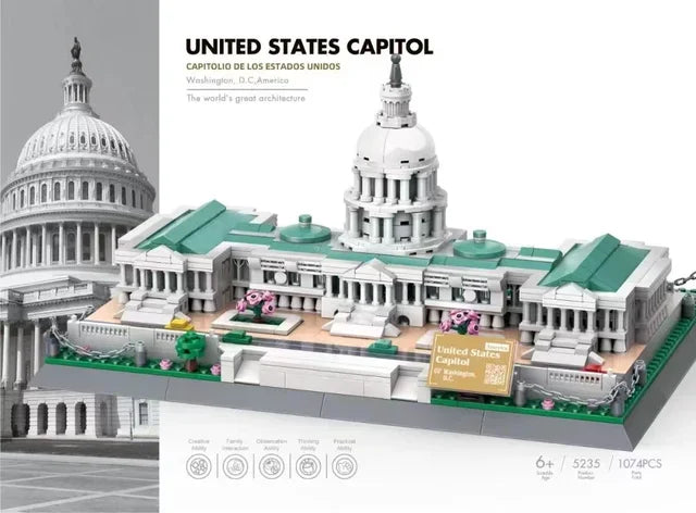 MOC World Famous Architecture Edifice Opera House Building Blocks Villa Savoye Bridge Tower Toy Children Birthday Christmas Gift - CADA BRICKS®