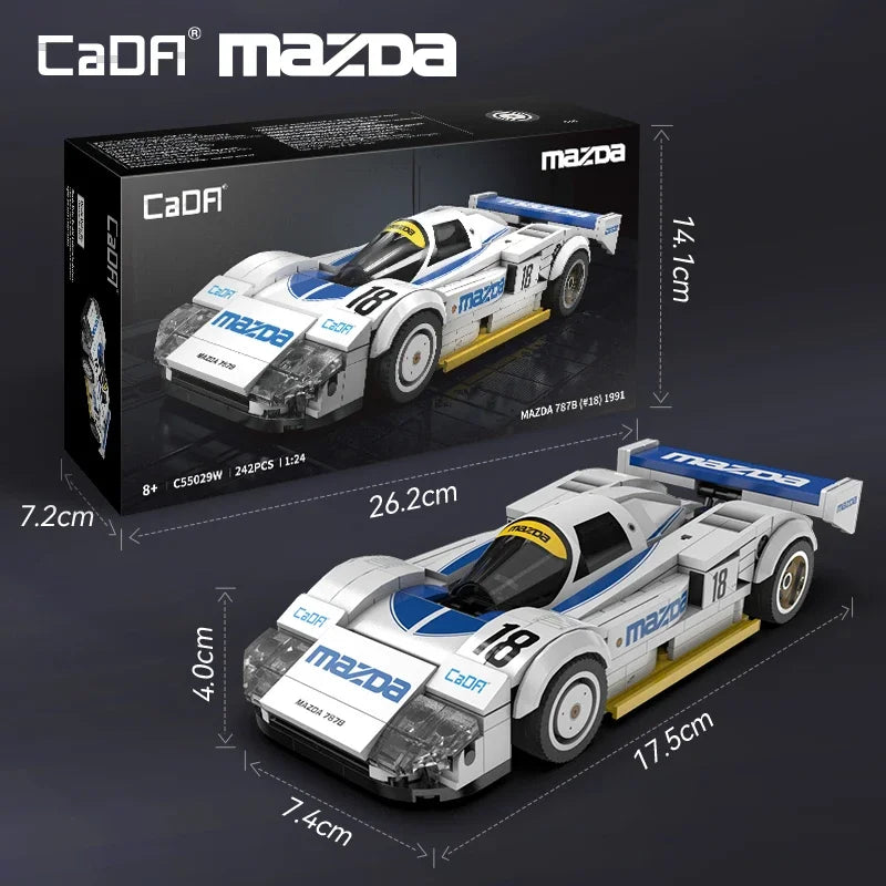 Cada 1:24 Technical Drift Racing Car C42 Sports Car Model Building Blocks City Endurance Sports-Car Bricks Toys For Kid Gifts - CADA BRICKS®