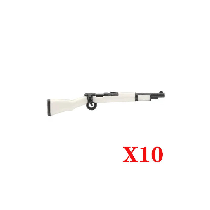 5/10 WW2 Soldier Weapons Building Block Two-color Printing Machine Rifle Submachine Sniper Guns Military Accessories Bricks C238 - CADA BRICKS®