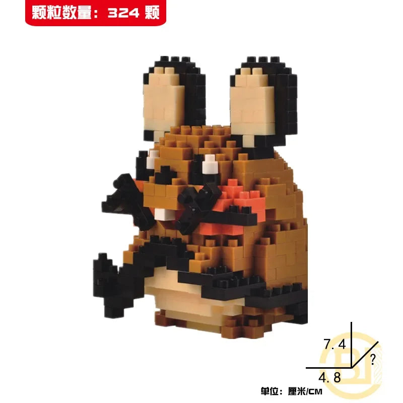 DIY Pokemon Blocks Small Cartoon Mini Building Block Pikachu Charizard Eevee Mewtwo Anime Assemble Action Model Dolls Toys