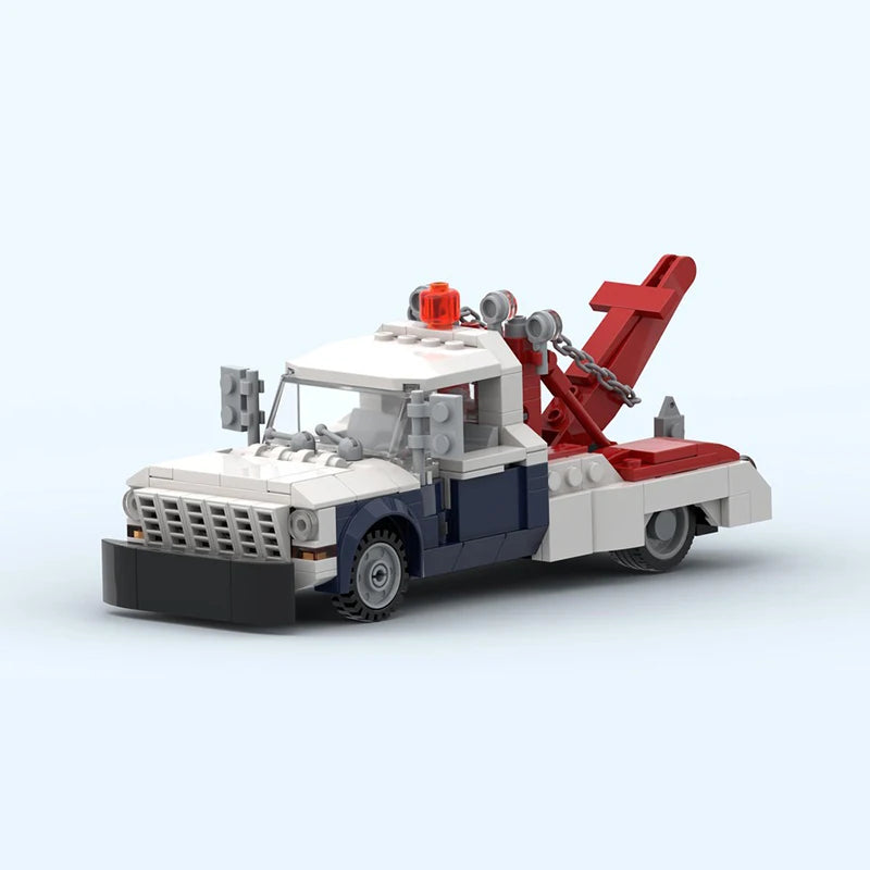 Speed Champion City Car  Model MOC Building Bricks F350 Tow Truck Modular Technology Gifts Holiday Assemble Children Toys Suit