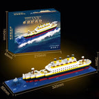 Small Particle Building Block Assembly Toy Titanic Giant Boy Girl Puzzle Cruise Ship Brick Model Kit Desltop Birthday Gift Child
