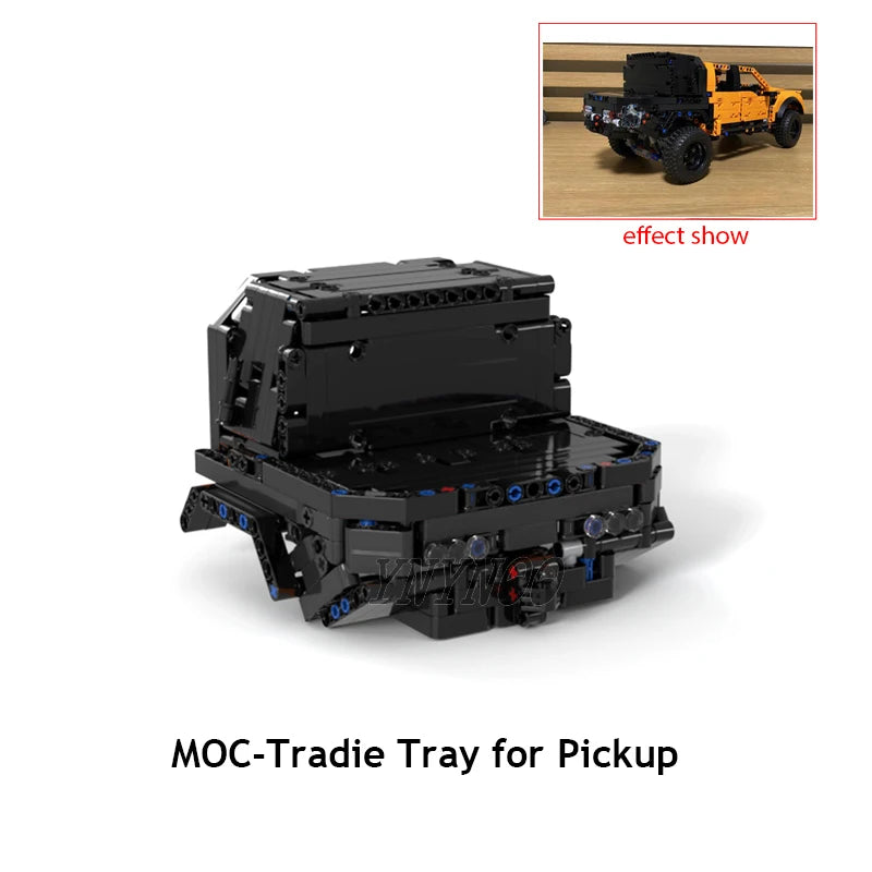 Technical Can Tilted Pickups F-150 Raptor Trailer Model Building Blocks DIY 42126 MOD Bricks Assembly Set Children's Toy Gifts
