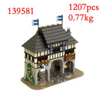 Spot MOC-134494 128617 137009 139581 etc. Medieval building houses Small particle assembly building blocks educational toy model
