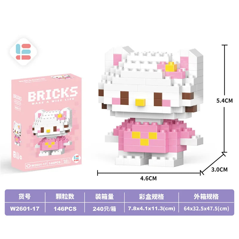 Disney Small Granular Building Model Toy Cartoon Character Stitch, SpongeBob Mini Block Toy Christmas Gift for Children - CADA BRICKS®