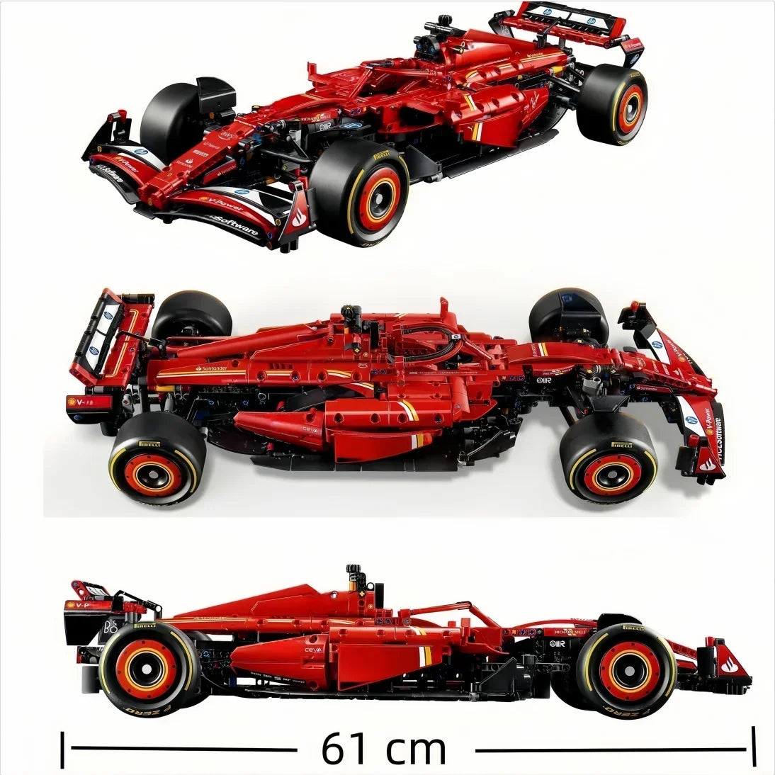 MINISO F1 Racing Series F1 W14 42171 Performance MCL Formula 42141 RB20 F1 42206 SF24 F1 42207 Supercar Model Christmas Gifts
