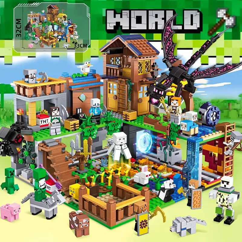 2025Architecture Village Combination Building Set Classic Building Model set bricks compatible with Minecraft Kids Kitgift toys - CADA BRICKS®