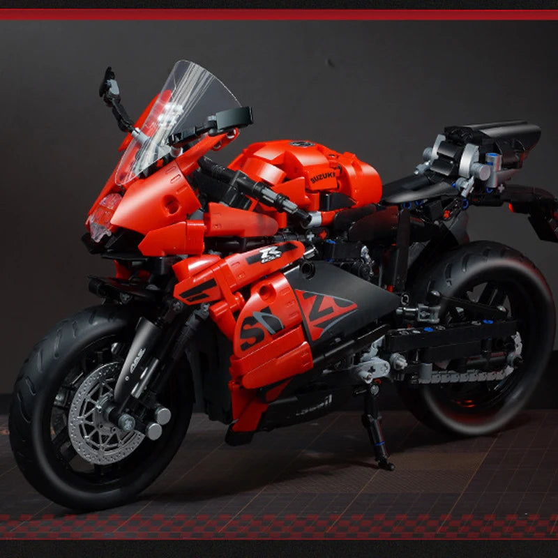 IN STOCK K31002 MOC Technical 1:6 Motorcycle GSX-R1000R Building Blocks Bricks Assembling Model Toys for Boys Christmas Gift Set