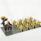 13pcs Castle Knight Rohan Azog Orcs Half-Beast Human Army Elf Guards Roman Solider Minifig Building Block Toys for Kids