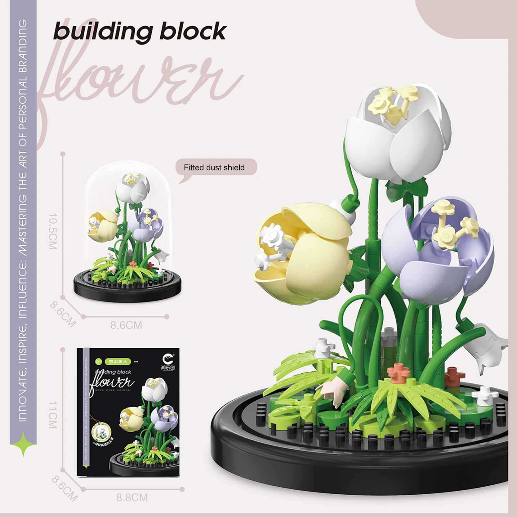 Diy Micro Flower Building Blocks Mini Bricks Particles Eternal Life Flowers Home Decoration Assembling Puzzle Toy Christmas Gift - CADA BRICKS®