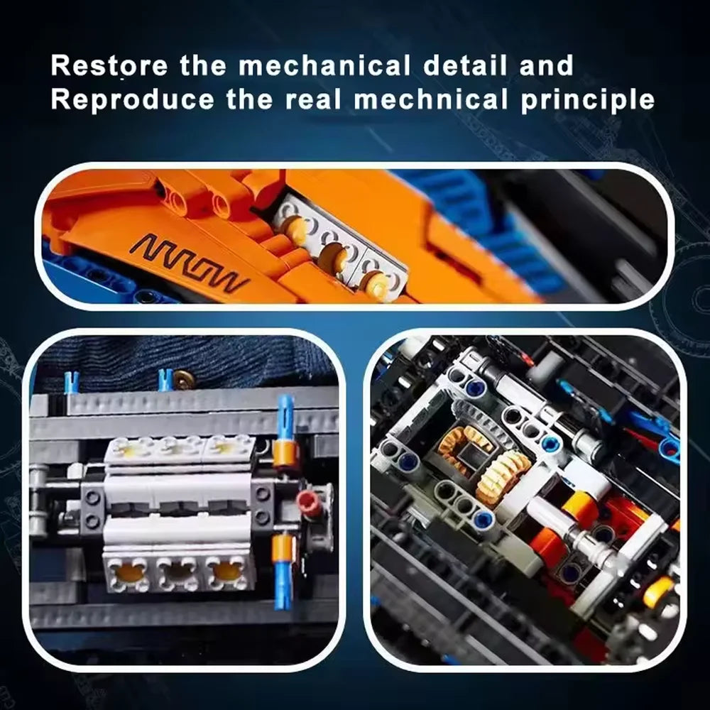Technical 1432PCS F1 Racing Cars Building Blocks 42141 Mechanical Group Bricks Assembly Display Model Toy Gift Collection Decors