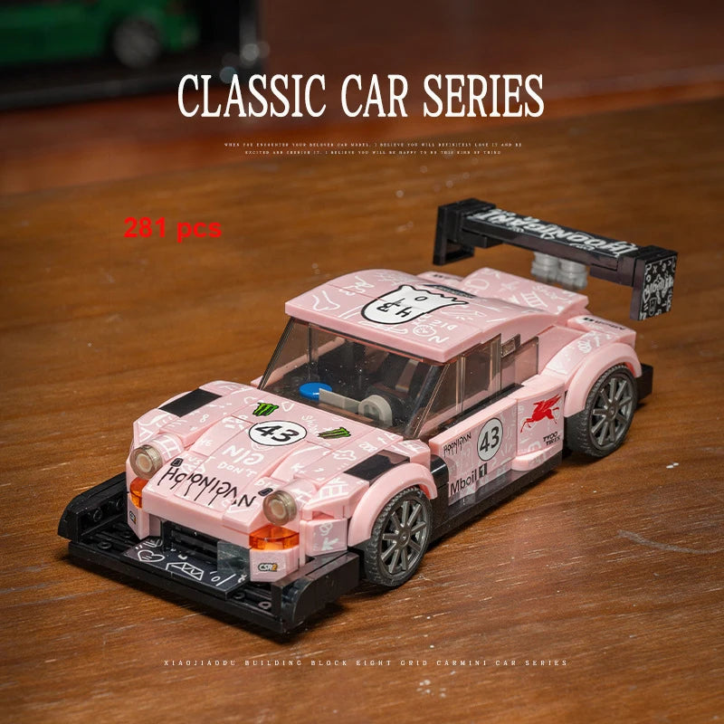 Moc Speed Champion Technical Car City Vehicle Racing Car Building Blocks Sports Car Garage Carro Rennau Voiture Creative Toys - CADA BRICKS®