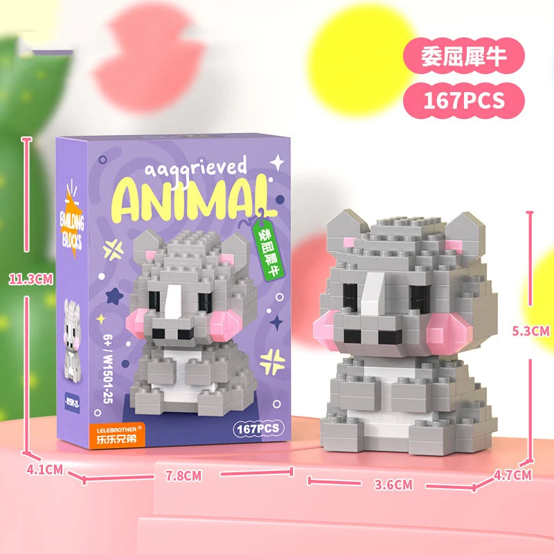 Adults Animals Micro Particle Building Blocks Toy for Children 6 to 12 Years Old Boy Birthday Gift Dog Cat Mini Bricks Girl Toys - CADA BRICKS®