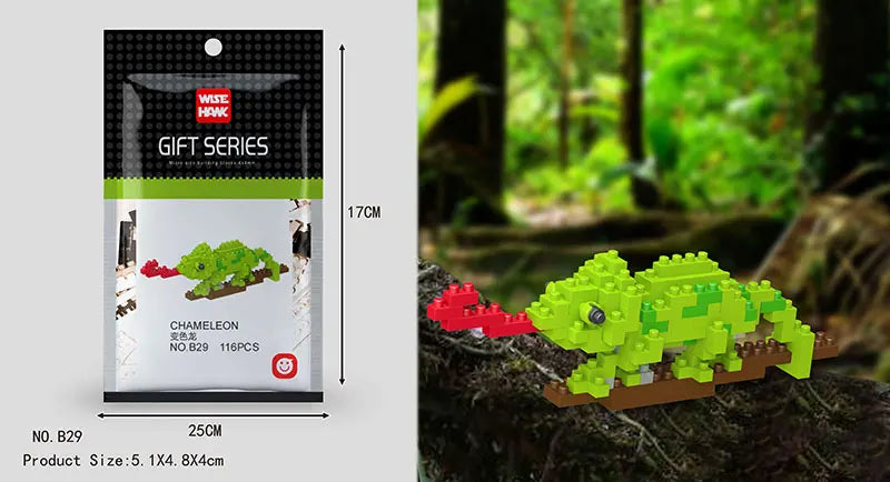 Mini Building Blocks 3D Animal  Diamond Model Micro Bricks Dog Cat Bird Moose Wolf Panda Macaw Toys For Children Birthday Gifts - CADA BRICKS®