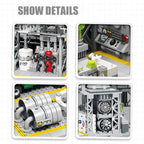Bygate Utsikt Byggeklosser Naturgasslagringssenter Laboratorium Transportstasjon 3 i 1 Monteringsmodell Klosser Gave til Barn