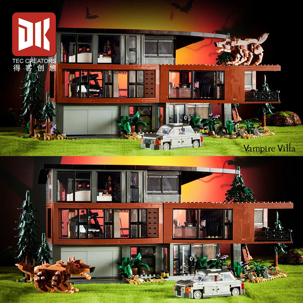 IN STOCK MOC Idea Construction Cullen House Building Blocks Model Hawke Villa Bricks Assembling Toys for Children Gift Set