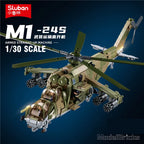 Sluban Military Tank Transport Helicopter Gunship Model Bricks Infantry Fighting Vehicle Weapon DIY Creative Building Block Toys