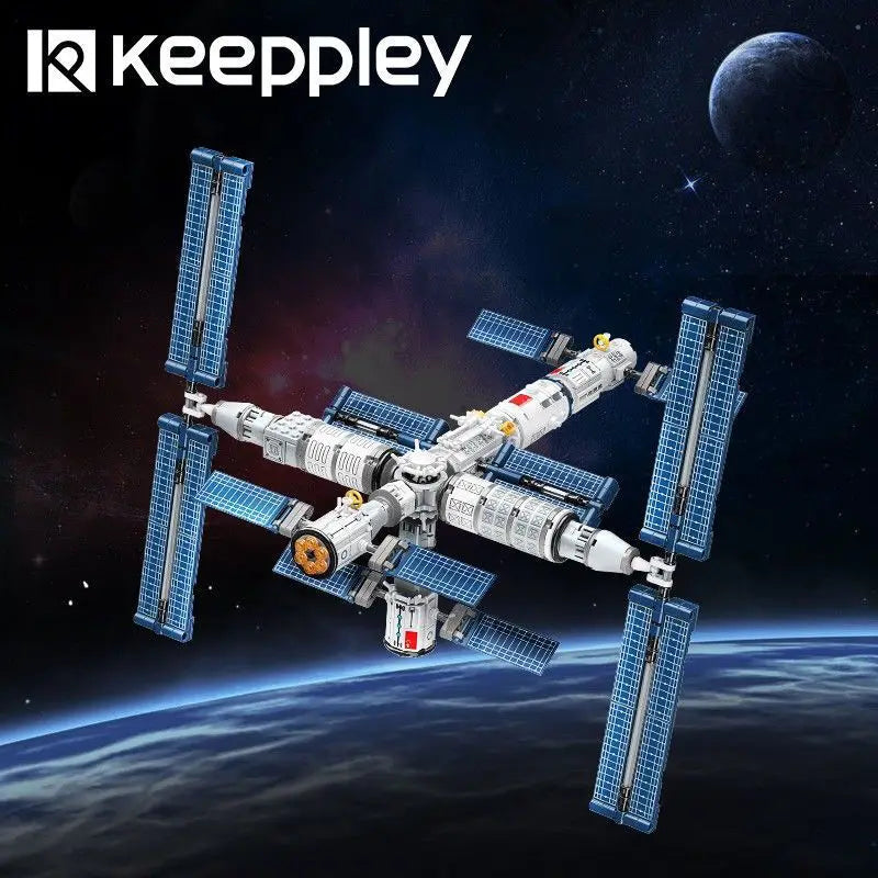 Keeppley Building Block Tiangong Manned Space Station Assembly Model Space Decoration Children's Toy  Birthday Gift
