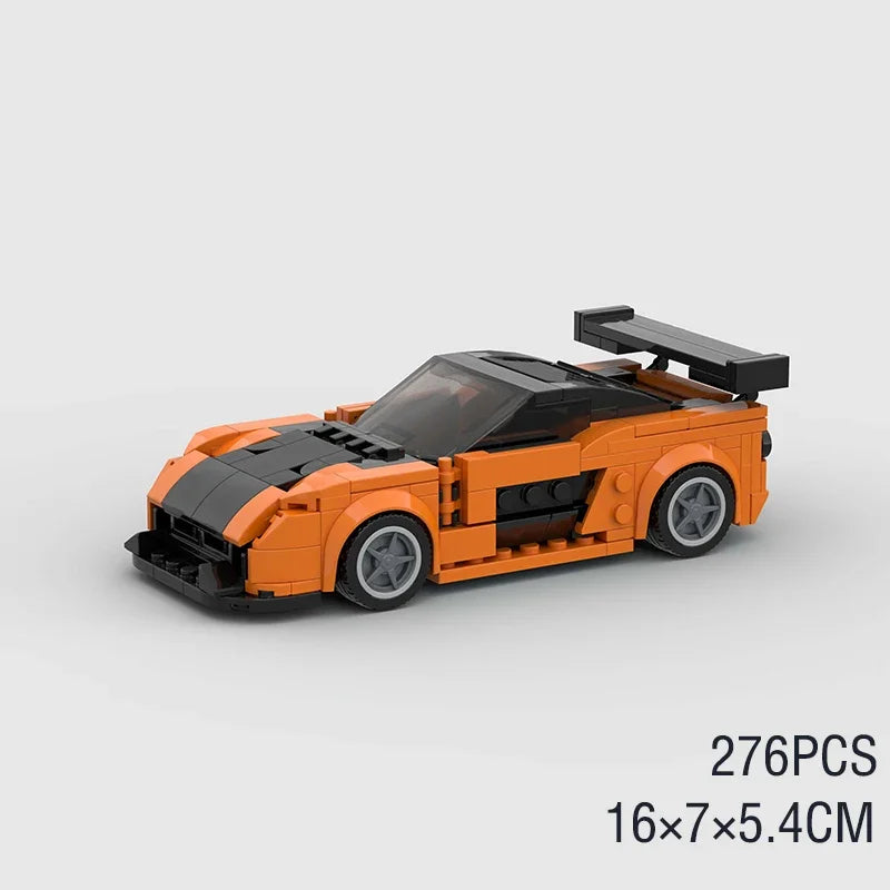 MOC Speed Champions Super Race Car F1 Great Vehicle Racing Model Building Blocks Bricks Sports Pickup Truck City Technique Toy - CADA BRICKS®