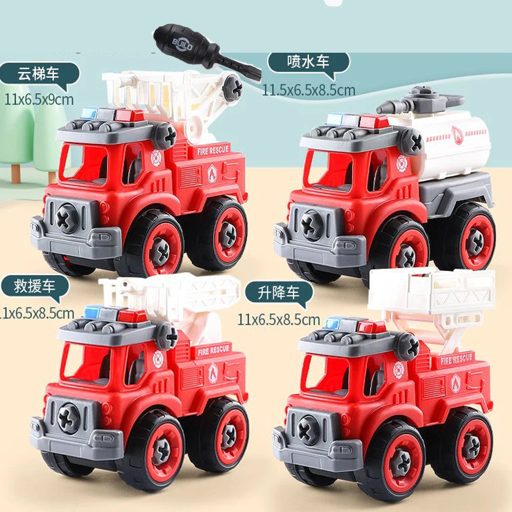 Screw Helicopter Take Apart Vehicle Toy DIY Construction Truck Toys Farm Toy Build Car for Boy Kid Building Blocks Gift for kids