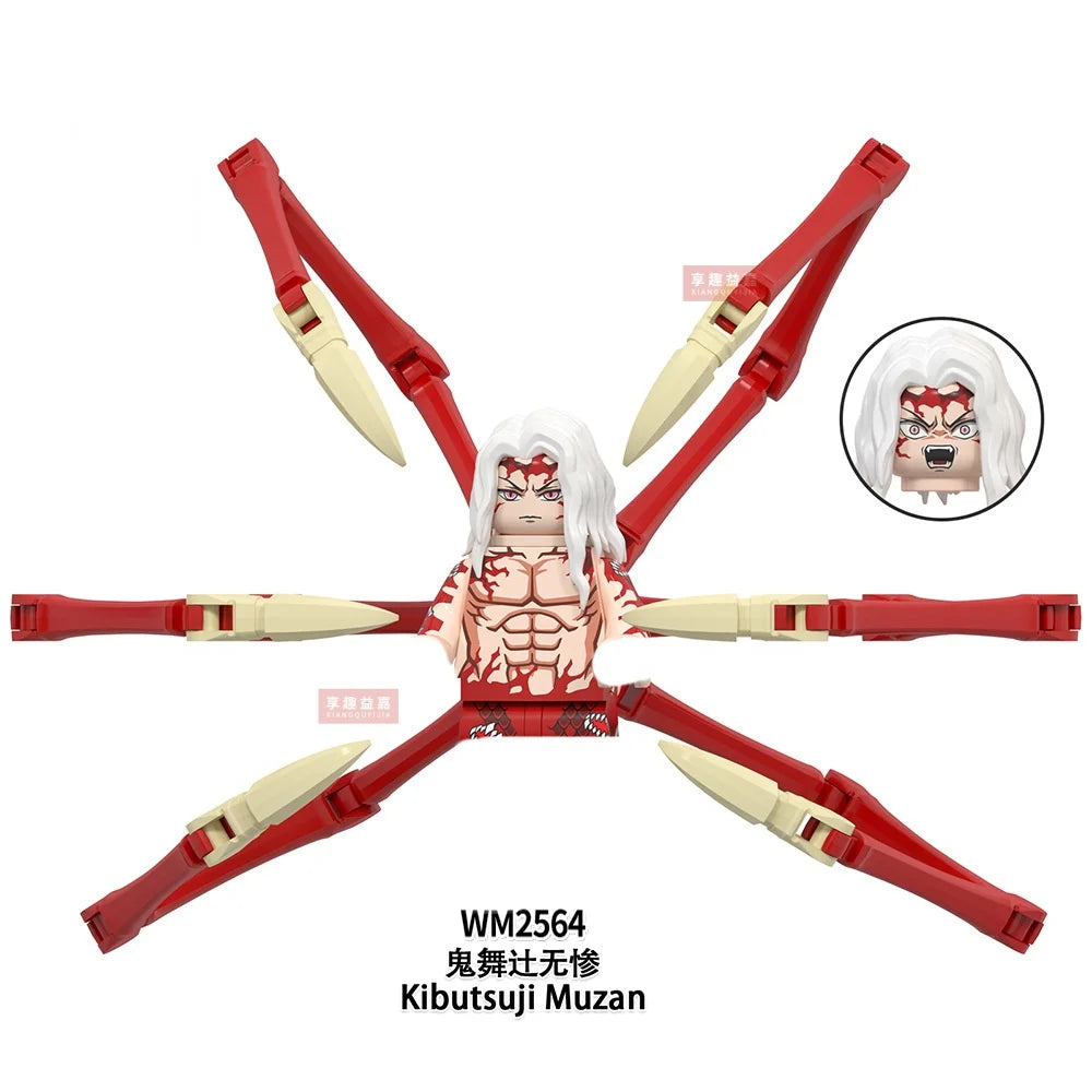 WM blocks 6116 6137 6138 Demon Slayer Tanjirou Nezuko Inosuke Zenitsu Giyuu Rengoku Uzui Tengen anime bricks building blocks