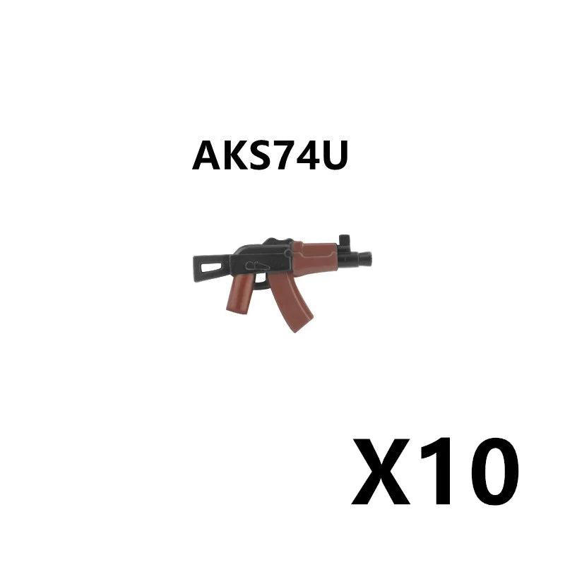 5/10 WW2 Soldier Weapons Building Block Two-color Printing Machine Rifle Submachine Sniper Guns Military Accessories Bricks C238 - CADA BRICKS®