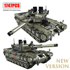 WW2 Military Leopard 2A4 Battle Tank Series Building Blocks Brick Model MOC Army Weapon Boy Set Kid Toy Childrens Christmas Gift
