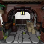 594-delig MOC Middeleeuwse Architectuur Stal Schuur Bouwsteen Modelset voor Jongenskamerdecoratie Creatief Speelgoed Cadeaus