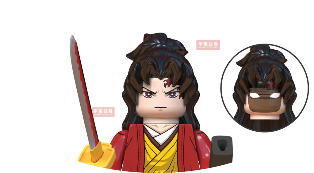 WM blocks 6116 6137 6138 Demon Slayer Tanjirou Nezuko Inosuke Zenitsu Giyuu Rengoku Uzui Tengen anime bricks building blocks