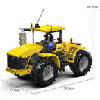 MOULD KING 17081 Technical Articulated Tractor Building Block Remote Control Agricultural Tractor Brick Toy Set for Adults