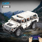Cada 575Pcs Warrior H2 Remote Control Car Building Blocks City Racing Car AWD SUV RC Bricks Gifts Toys for Children - CADA BRICKS®