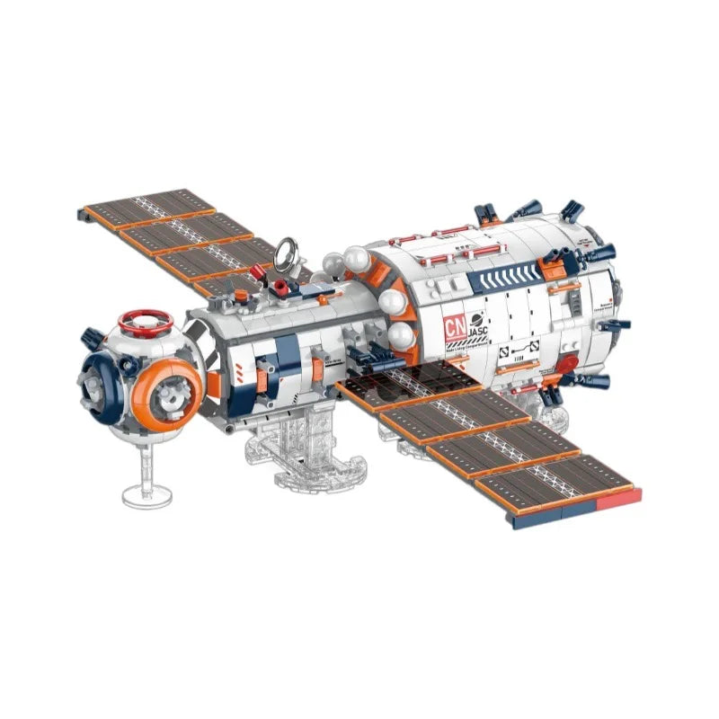 JAKI space exploration series space station core module building block model assembly boys building toy birthday gift