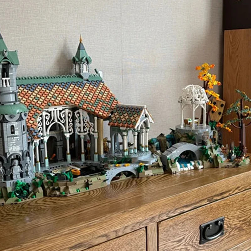 6167 STUKS Vally Kasteel Bouwstenen Sets MOC Kleine Deeltjes Straat Serie Bakstenen Model Speelgoed Display Collectie Vakantiecadeaus