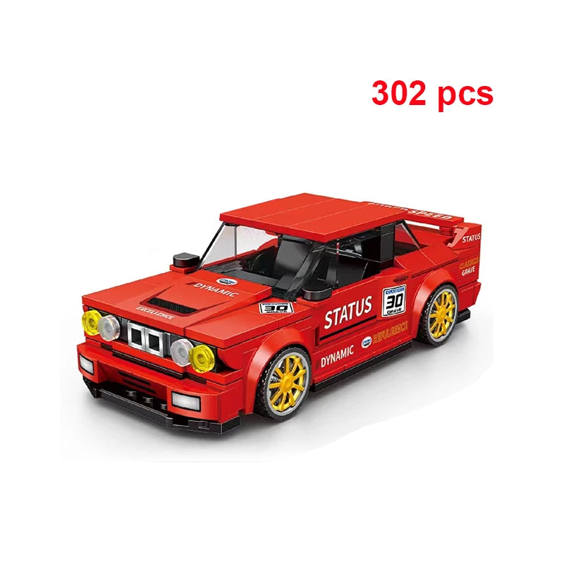 Moc Speed Champion Technical Car City Vehicle Racing Car Building Blocks Sports Car Garage Carro Rennau Voiture Creative Toys - CADA BRICKS®