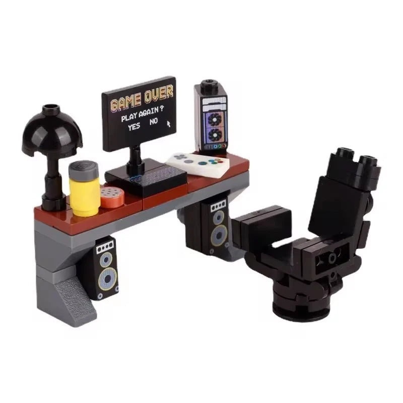 City Printed Accessories Building Blocks Computer Controller Monitor Keyboard Dashboard Mobile Phone Radio Mini Bricks Kids Toys - CADA BRICKS®