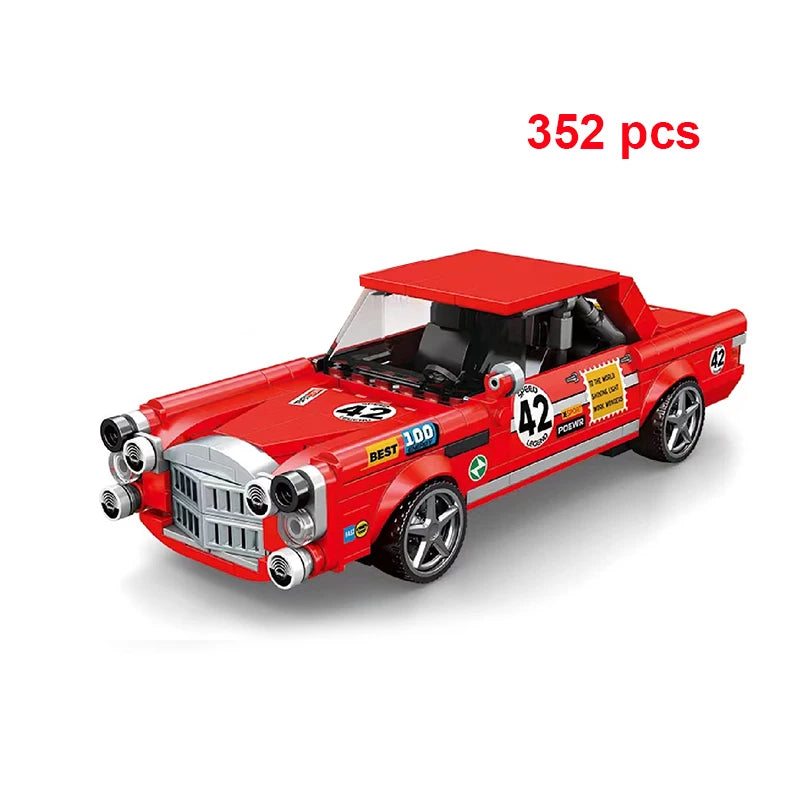 Moc Speed Champion Technical Car City Vehicle Racing Car Building Blocks Sports Car Garage Carro Rennau Voiture Creative Toys - CADA BRICKS®