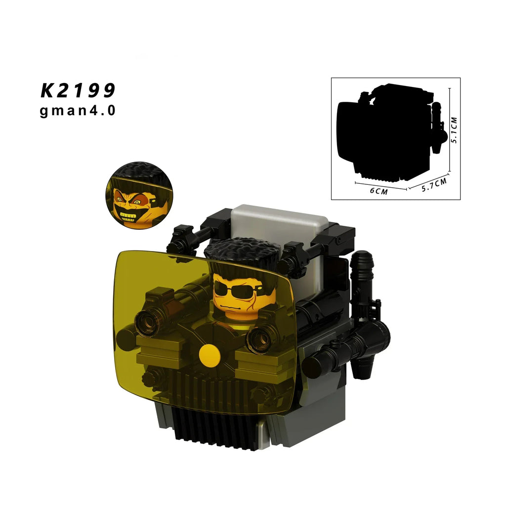 New KDL SWAT Skibidi Toilet Man Figures Anime Block Toys TvMan Titan Cameraman Speakerman Bricks Model Toy For Kid Birthday Gift - CADA BRICKS®