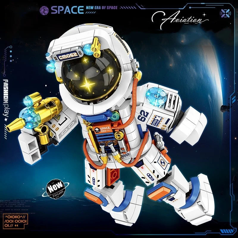 City Shuttle Satellite Rocket Building Blocks Space Station Saturn Astronaut Figure Man Bricks Set Gift for Boys