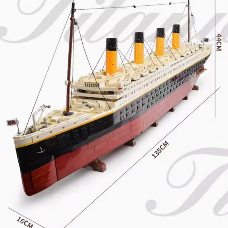 RMS Titanic Cruise Boat Ship Building Blocks Sets,10294 Compatible Bricks City Model Building Kits 3D Hobbies For Children Toys