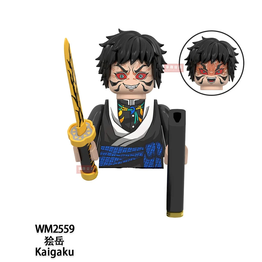 WM blocks 6116 6137 6138 Demon Slayer Tanjirou Nezuko Inosuke Zenitsu Giyuu Rengoku Uzui Tengen anime bricks building blocks