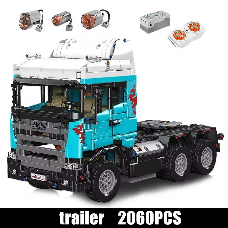 13203 Tractor Truck 2060pcs Building Blocks Technical Scanias High-Tech City Heavy Truck Car Toys For Children Birthday Gift - CADA BRICKS®