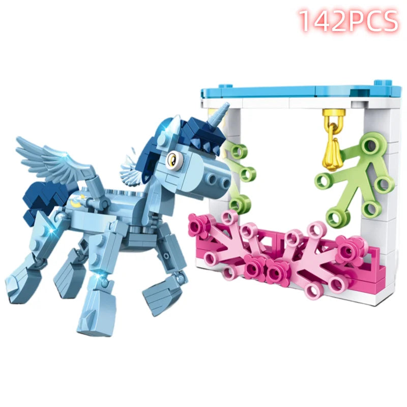 Pony War Mini Model Action Figure Kawaii Building Blocks Compatible Zoon Anime Cities Christmas Hallowmas Birthday Toys Gifts - CADA BRICKS®