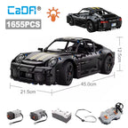 Cada 1655Pcs 1:10 New 2024 RC Classic Germany 2019 Sports Car LED Building Blocks City Remote Control Racing Car Bricks Toys Boy - CADA BRICKS®