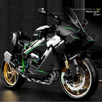 1858pcs 1:5 Technical City Motorcycle Car Model Building Blocks MOC Racing Motobike Vehicles Bricks Toy for Children Gifts T4019