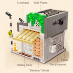 1116Pcs Cada LED City Japanese Style Summer Restaurant Coffee House Building Blocks Friends Light Shop Bricks Toys Children Gift - CADA BRICKS®